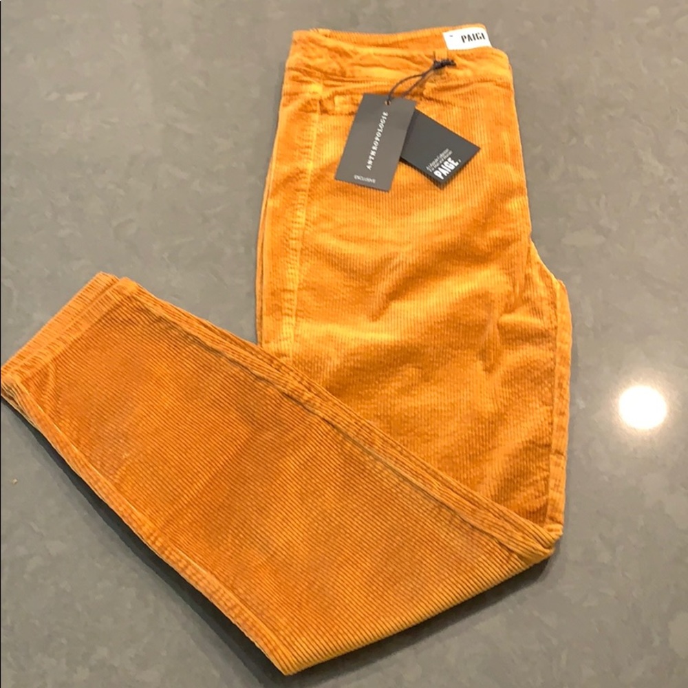 PAIGE Hoxton Ankle Skinny Corduroy Pants **NWT**